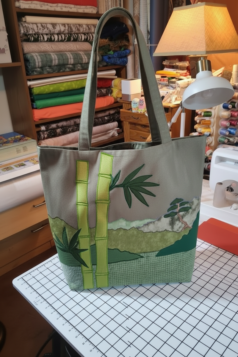 Bamboo tote bag more zoomed out