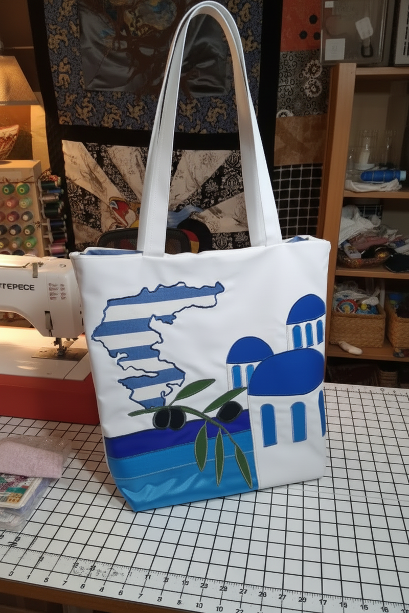 Greek tote bag more zoomed out